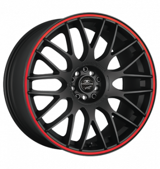 Barracuda, Karizzma, 8x18 ET35 5x110 65,1, PureSports / Color Trim rot