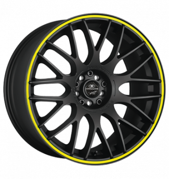 Barracuda, Karizzma, 8x18 ET32 5x100 73,1, PureSports / Color Trim gelb