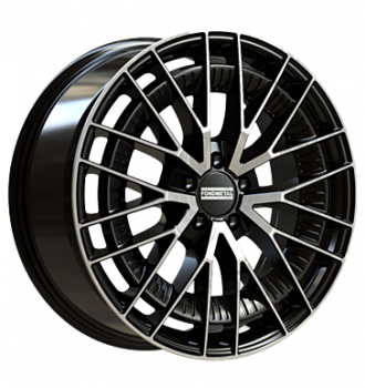 Fondmetal, Kari, 8x19 ET20 5x112 66,5, glossy black machined