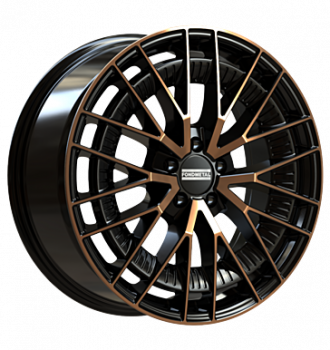 Fondmetal, Kari, 8x19 ET32 5x112 66,5, glossy black bronze machined