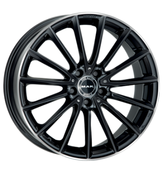 MAK, Komet, 8x18 ET48 5x112 66,6, gloss black mirror ring