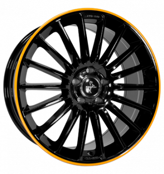 Keskin, KT15 Speed, 8,5x19 ET30 5x112 66,6, black lip orange