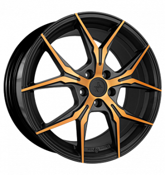 Keskin, KT19N, 8,5x19 ET45 5x108 72,6, MATT BLACK FRONT COPPER