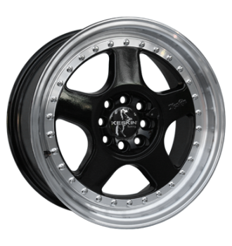 Keskin, KT1 Klassik, 10x18 ET35 5x112 72,6, black lip polish