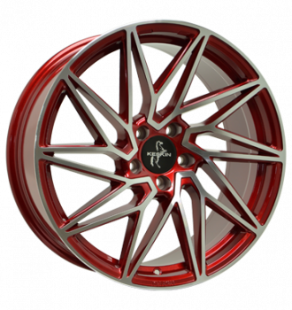 Keskin, KT20 Future, 8,5x19 ET45 5x112 72,6, candy red front polish