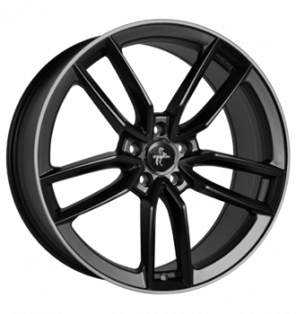 Keskin, KT21 Elegance, 7,5x17 ET45 5x114,3 72,6, matt black lip polish