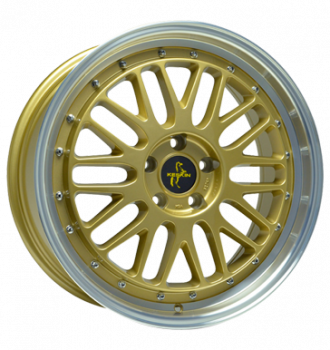 Keskin, KT22 Retro, 8,5x19 ET30 5x112 72,6, gold lip polish
