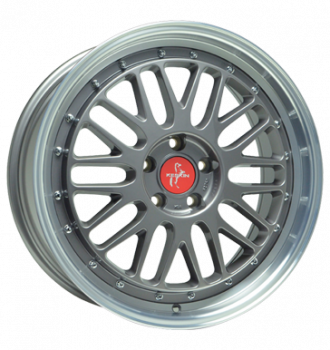 Keskin, KT22 Retro, 8,5x19 ET30 5x112 72,6, titan grey lip polish