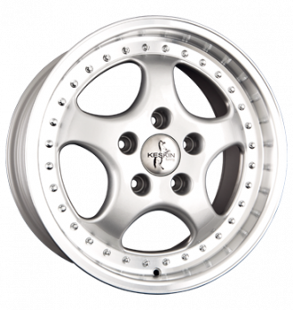 Keskin, KT2 Cup, 9,5x18 ET52 5x130 71,5, silver lip polish