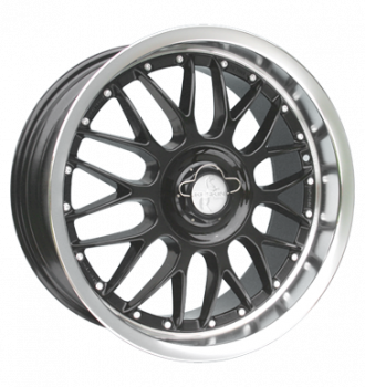 Keskin, KT4 New Racer, 8,5x19 ET13 5x112 76,9, schwarz randpoliert