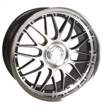 Keskin, KT4 New Racer, 8,5x19 ET13 5x112 76,9, schwarz frontpoliert