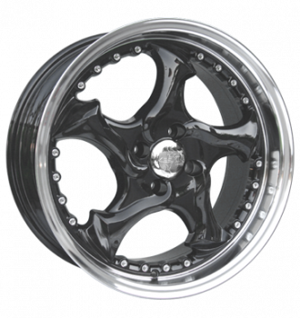 Keskin, KT7 Crazy, 9x17 ET30 4x100 63,4, schwarz poliert