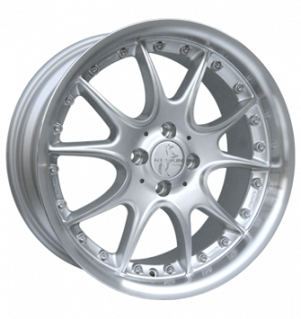 Keskin, KT8 Solaris, 7,5x16 ET30 4x108 63,4, silber Horn poliert