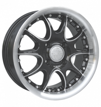 Keskin, KT8 Solaris, 7x15 ET35 4x100 63,4, schwarz poliert