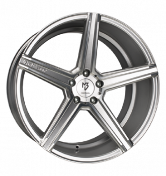 mbDESIGN, KV1 DC, 10,5x20 ET35 5x114,3 75, Silber glänzend, Konturen poliert