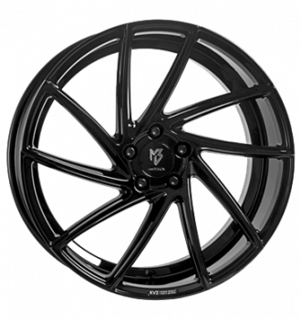 mbDESIGN, KV2, 8,5x20 ET43 5x108 75, schwarz glänzend