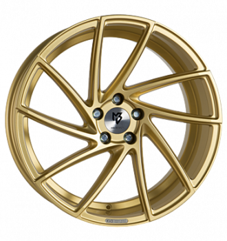 mbDESIGN, KV2, 8,5x20 ET43 5x108 75, gold glänzend