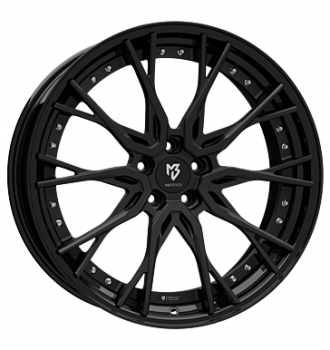 mbDESIGN, KV3.2 DC, 10,5x21 ET40 5x120 72,55, Stern schwarz stumpfmatt, Bett glanzschw. lack.