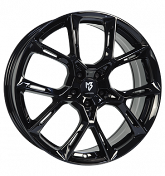 mbDESIGN, KX1, 9x21 ET35 5x115 75, schwarz glänzend