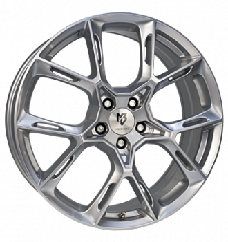 mbDESIGN, KX1, 9x21 ET35 5x115 75, lichtsilber