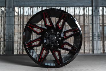 La Chanti Offraod LC-OF 11 12x20 Gloss Black/RED ET -44 6x135/139,7 78,1
