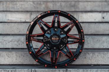 La Chanti Offraod LC-OF 3 9x20 Gloss Black / Red Spockes ET 0 6x135/139,7 110,1