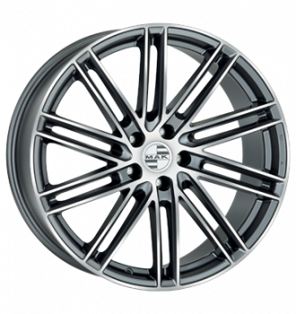 MAK, Leipzig-D, 10,5x22 ET18 5x112 66,5, gun metal - mirror face