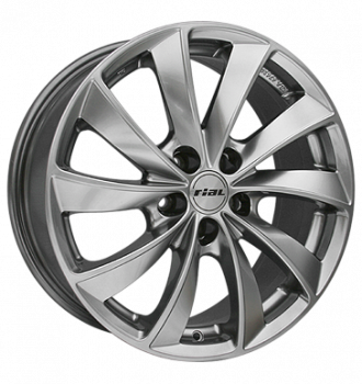 Rial, Lugano, 8x18 ET43 5x108 70,1, sterling-silber