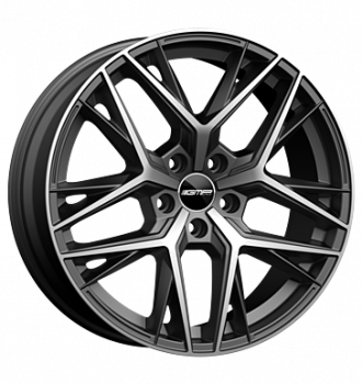 GMP, Lunica, 8,5x20 ET35 5x114,3 64,1, anthracite matt diamond