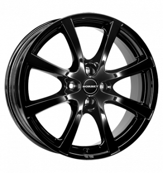 Borbet, LV4, 7x17 ET44 4x100 64, black glossy