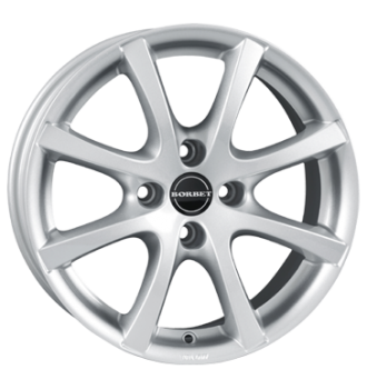 Borbet, LV4, 6,5x15 ET35 4x100 64, crystal silver