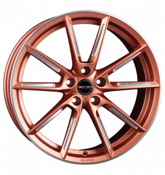 Borbet, LX, 8x19 ET44 5x112 57,1, copper matt spoke rim polished