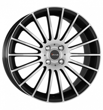 Avus, AC-M03, 7x17 ET38 4x100 73,1, black polished