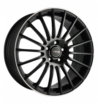 Avus, AC-M03, 8x19 ET33 5x110 65,1, black polish lip