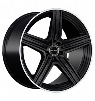 MAK, Lewis-D, 11x21 ET38 5x112 66,6, gloss black mirror ring