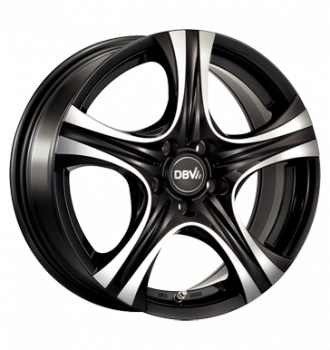 DBV, Malaya, 8x18 ET40 5x108 74,1, schwarz voll poliert