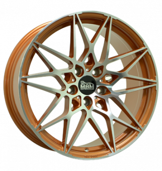 MAM, B2, 8,5x19 ET30 5x112 72,6, acid orange front polish