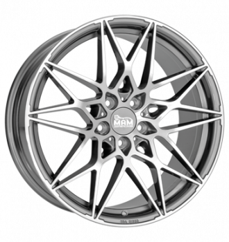 MAM, B2, 8,5x19 ET30 5x112 72,6, palladium front polish