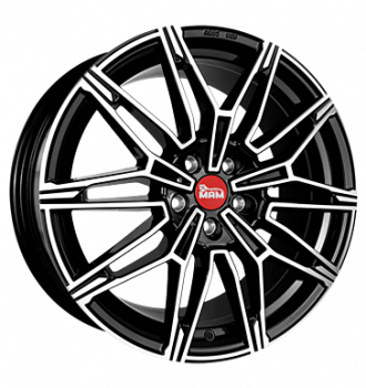 MAM, B3, 8,5x19 ET45 5x112 66,65, black front polish
