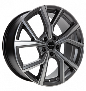 GMP, Mentor, 7,5x18 ET45 5x112 57,1, matt anthracite diamond