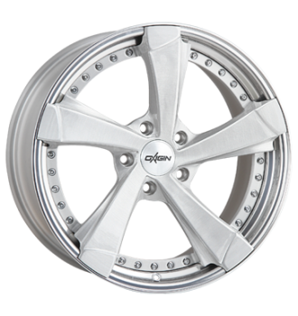 Oxigin, MP2, 10,5x20 ET52 5x130 71,6, silver brush, lip polish