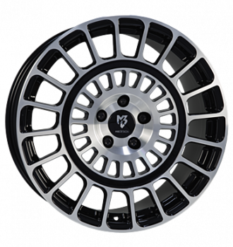 mbDESIGN, MSP, 8,5x19 ET45 5x112 57,06, schwarz glänzend lackiert, Front pol.