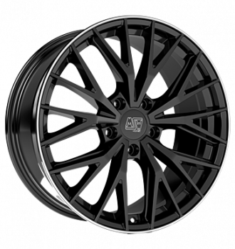 MSW, 44, 10,5x20 ET55 5x130 71,56, gloss black diamond lip