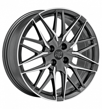 MSW, 50/4, 7,5x18 ET42 4x100 63,3, gun metal poliert