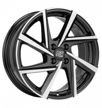 MSW, 80/4, 5x17 ET40 4x100 54,06, gloss black full polish