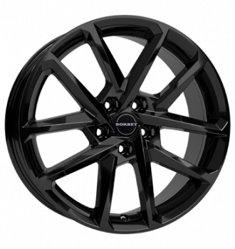 Borbet, N, 8x18 ET42 5x108 63,4, black glossy