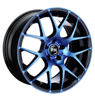 RH, NBU Race, 8x17 ET45 5x112 72,6, color polished - blue