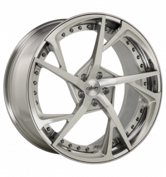 Oxigin, MP3, 10,5x21 ET40 5x112 66,6, silver brush, lip polish