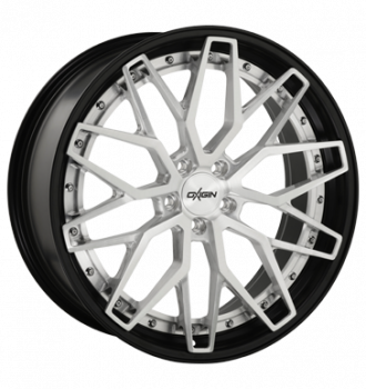 Oxigin, MP6, 10,5x21 ET40 5x112 66,6, silver brush, lip polish