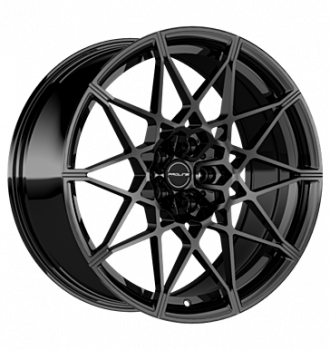Proline, PFM forged, 9,5x20 ET22 5x112 66,5, black glossy